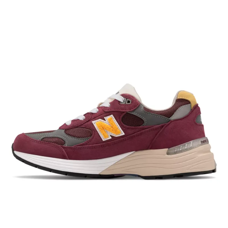 New Balance 992 Burgundy Gold Burgundy / Yellow / White (M992CA)