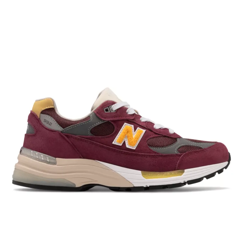 New Balance 992 Burgundy Gold Burgundy / Yellow / White (M992CA)