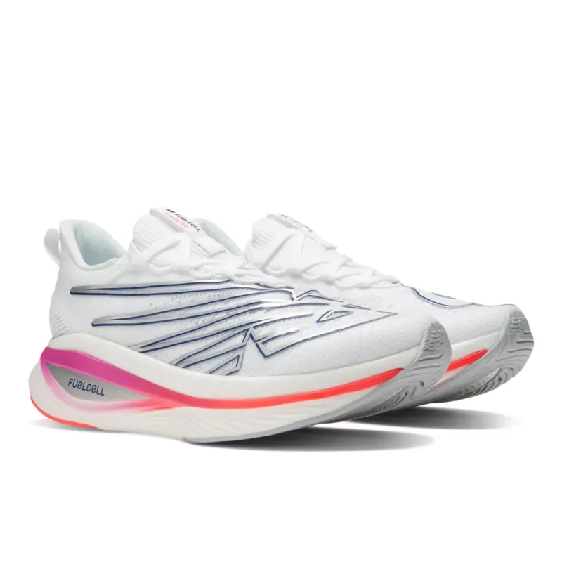 New Balance FuelCell SC Elite V3 White Victory Blue (W) White / Victory Blue (WRCELLE3)