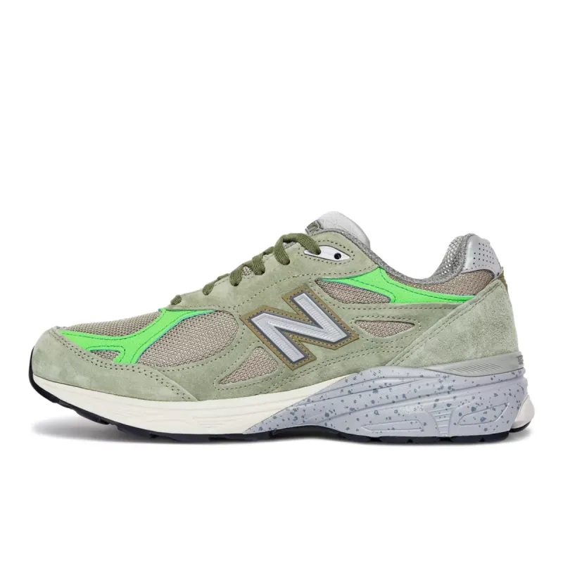 Patta x New Balance 990v3 Olive Olive / Bright Green (M990PP3)