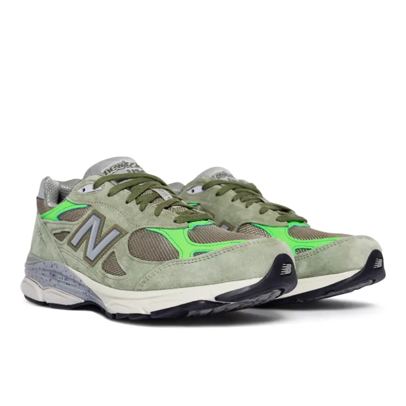 Patta x New Balance 990v3 Olive Olive / Bright Green (M990PP3)