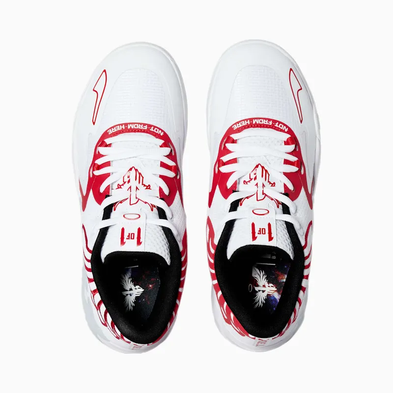 Puma LaMelo Ball MB.01 Lo Team Colors White High Risk Red Puma White / High Risk Red (376941-10)