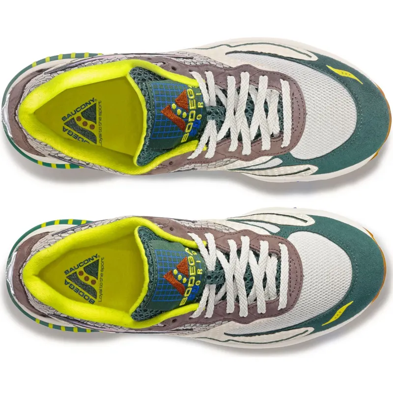Saucony 3D Grid Hurricane Bodega Beige / Grey / Green (S70764-1)