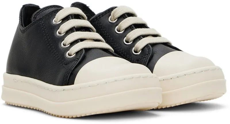 Rick Owens Baby Off-White Low Sneakers (BG02B5898 LMU 02B BG)