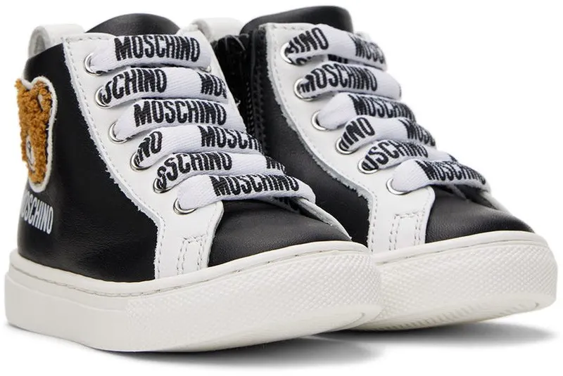 Moschino Baby Black Teddy High Sneakers (71692)