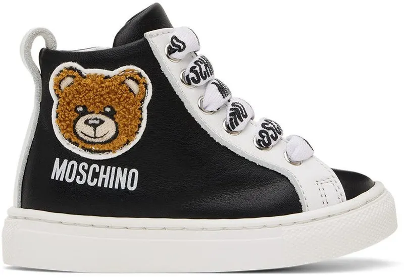 Moschino Baby Black Teddy High Sneakers (71692)
