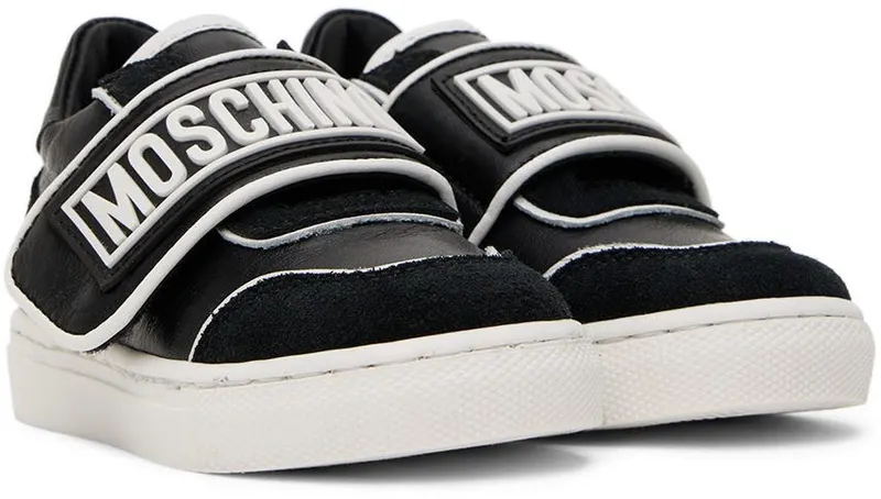 Moschino Baby Black Velcro Sneakers (71708)