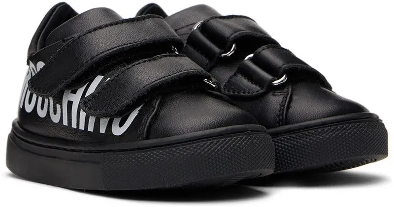 Moschino Baby Black Velcro Sneakers (71681)