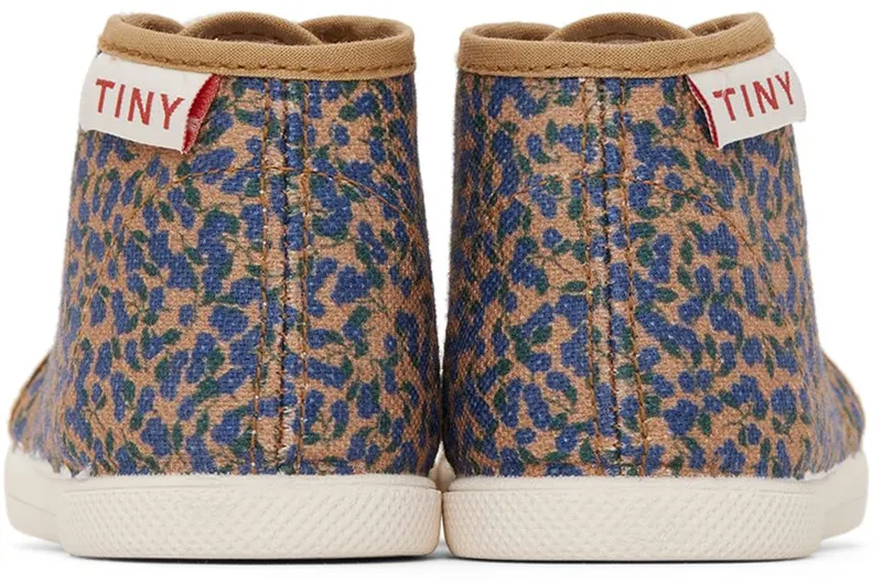 TINYCOTTONS Baby Blue & Tan Meadow Sneakers (SS22-303)