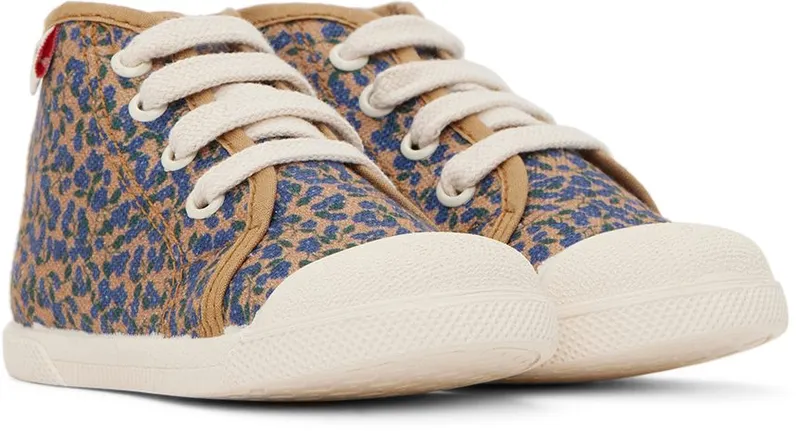 TINYCOTTONS Baby Blue & Tan Meadow Sneakers (SS22-303)