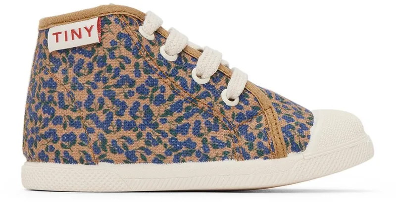 TINYCOTTONS Baby Blue & Tan Meadow Sneakers (SS22-303)