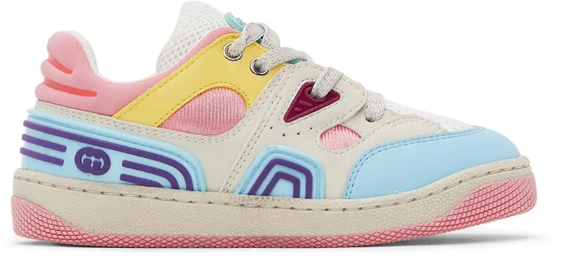 Gucci Baby Multicolor Basket Sneakers (702921 2SHW0)
