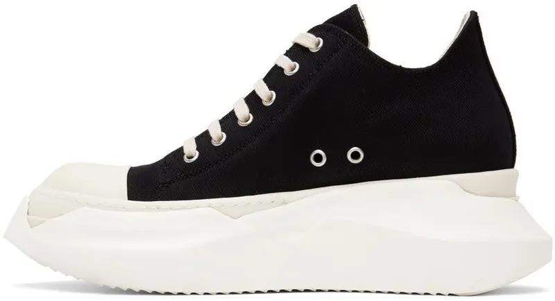 Rick Owens Drkshdw Black Abstract Low-Top Sneakers (DU02B4842 DQ)