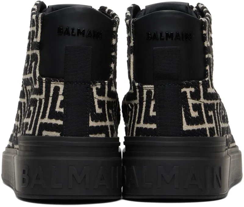 Balmain Black B-Court Sneakers (YM1VG290TJCM)