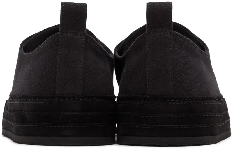 Ann Demeulemeester Black Denim Gert Sneakers (2201-W-N03-185-099)