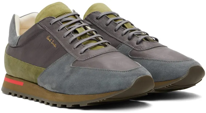 Paul Smith Gray & Khaki Jeco Sneakers (M1S-VLO14-JECO)