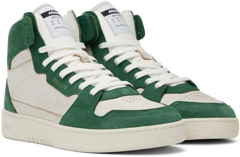Axel Arigato Green & Gray Dice Hi Sneakers (41015)