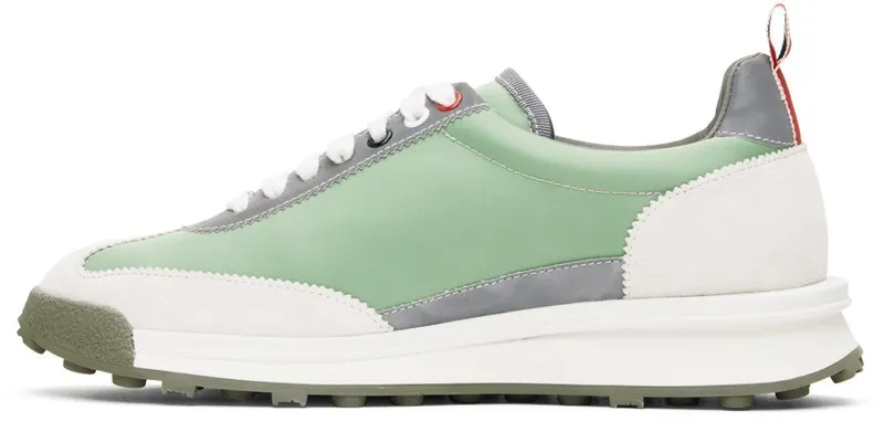 Thom Browne Green Reflective Nylon Tech Sneakers (MFD239A-F0089)