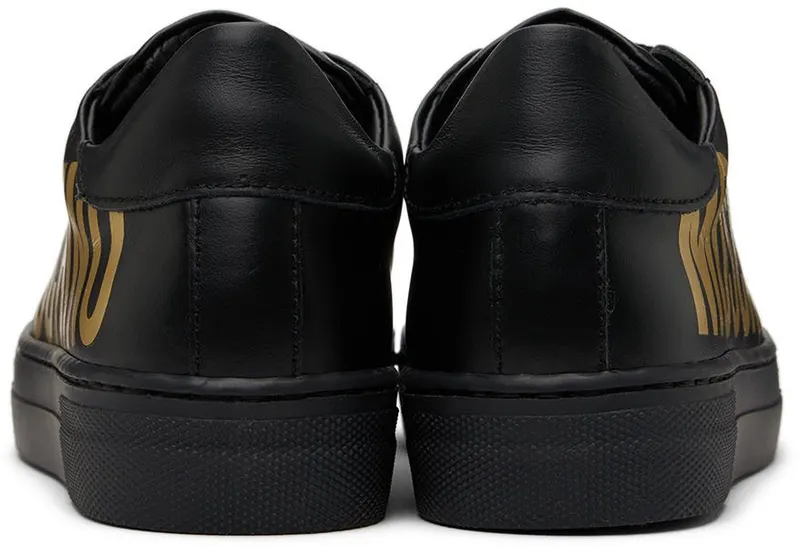 Moschino Kids Black Leather Sneakers (71766)