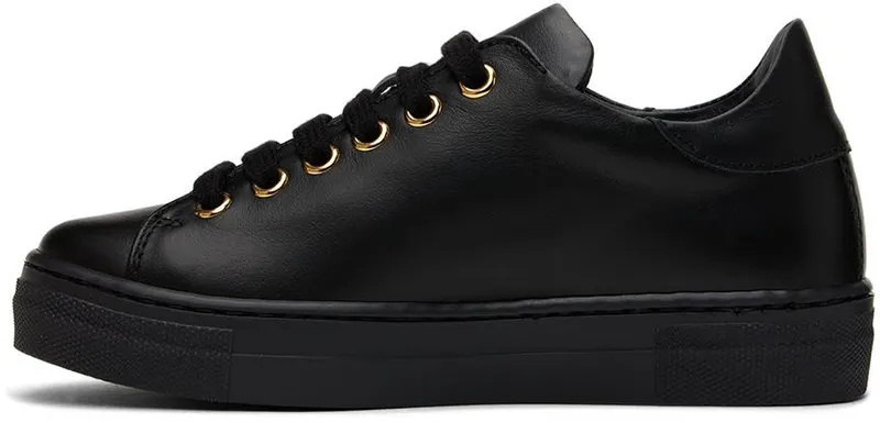 Moschino Kids Black Leather Sneakers (71766)