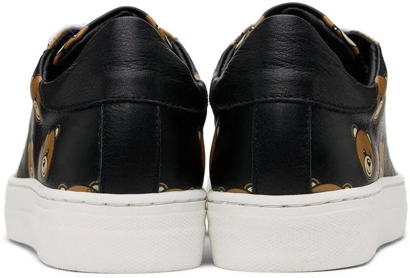Moschino Kids Black Teddy Print Sneakers (71771)
