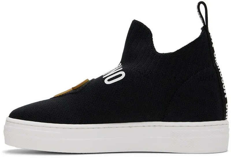 Moschino Kids Black Teddy Sock High Sneakers (71804)