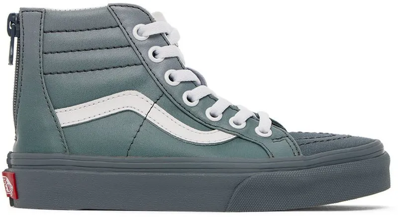 Vans Kids Gray Sk8-Hi Zip Little Kids Sneakers (VN0A5ELFGRY)