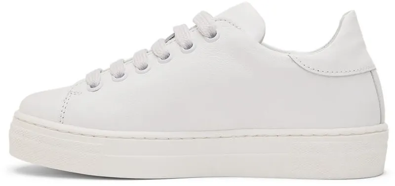 Moschino Kids White Leather Sneakers (71765)