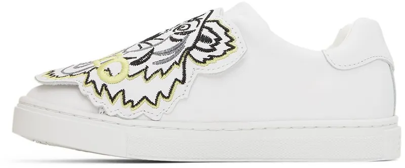 Kenzo Kids Black & Red Tiger Sneakers (K59039)