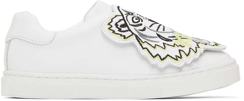Kenzo Kids Black & Red Tiger Sneakers (K59039)