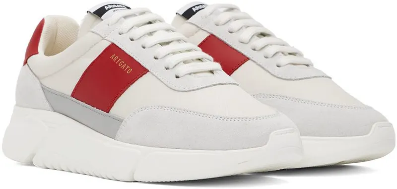 Axel Arigato Off-White & Red Genesis Vintage Runner Sneakers (F0084071)