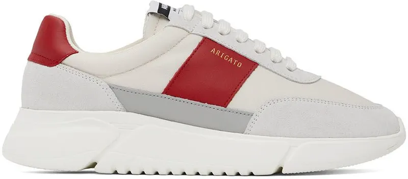 Axel Arigato Off-White & Red Genesis Vintage Runner Sneakers (F0084071)