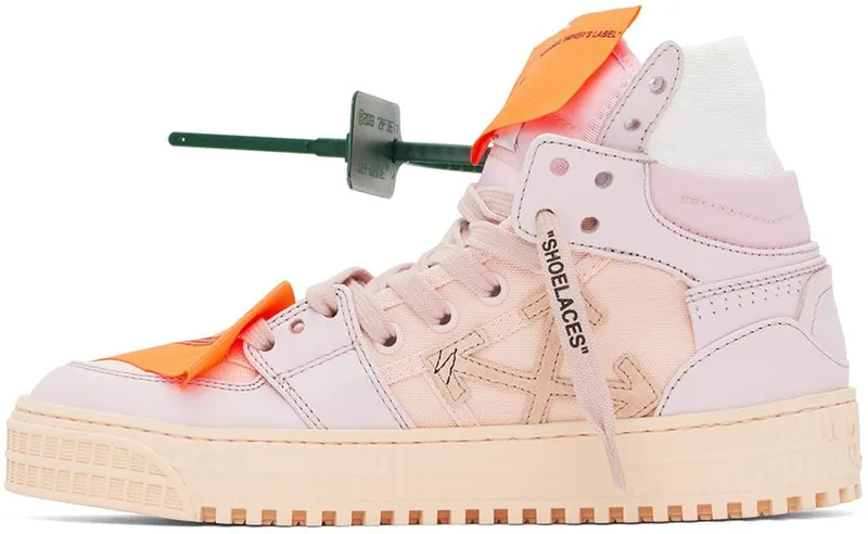 Off-White Pink Off Court 3.0 High-Top Sneakers (OWIA112F22LEA0013030)