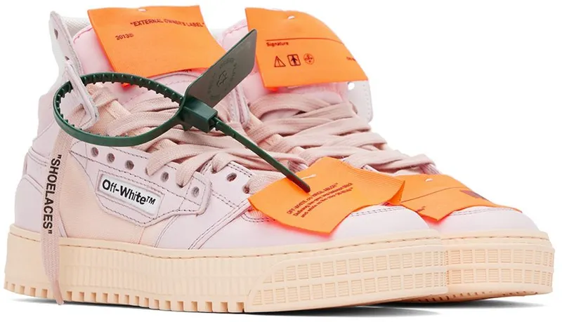 Off-White Pink Off Court 3.0 High-Top Sneakers (OWIA112F22LEA0013030)