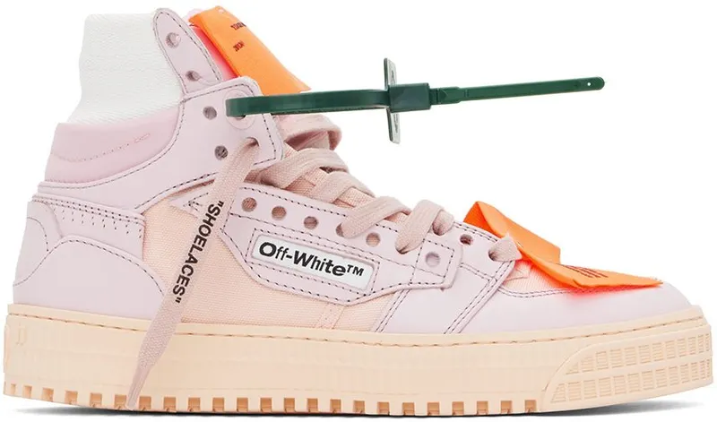 Off-White Pink Off Court 3.0 High-Top Sneakers (OWIA112F22LEA0013030)