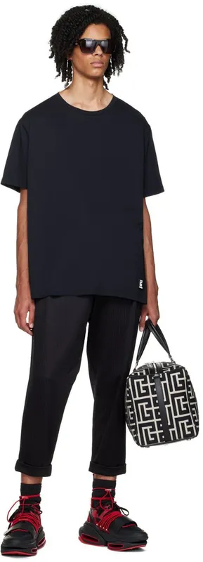 Balmain Red B-Bold Sneakers (YM1VH308TKDR)