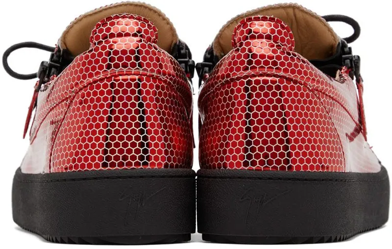Giuseppe Zanotti Red Metallic Sneakers (RU20005-92900)