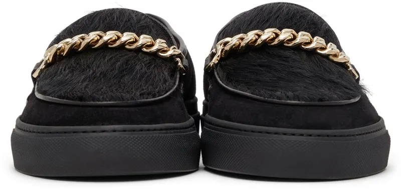 Human Recreational Services SSENSE Exclusive Black Hair Loafers (UE21GF0300X1C8)