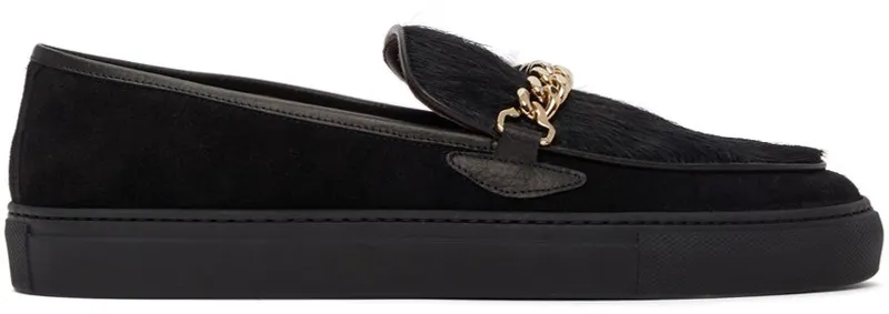 Human Recreational Services SSENSE Exclusive Black Hair Loafers (UE21GF0300X1C8)