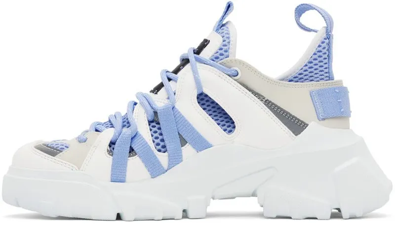 MCQ White & Blue Orbyt Descender 2.0 Sneakers (700696R2841)