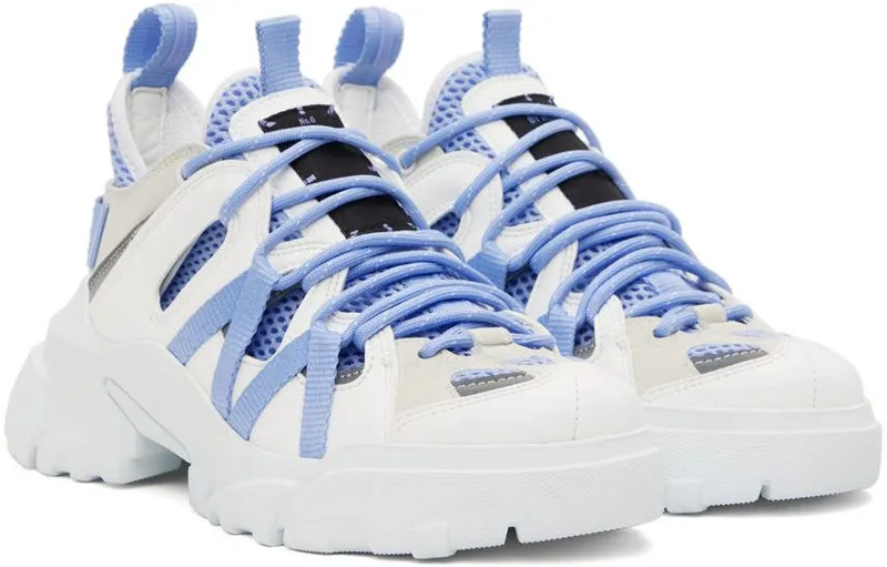 MCQ White & Blue Orbyt Descender 2.0 Sneakers (700696R2841)