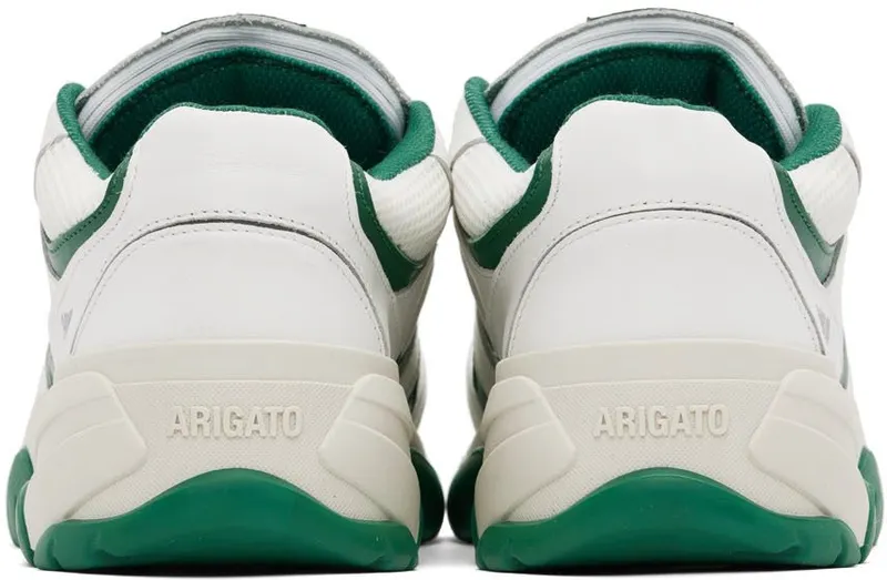 Axel Arigato White & Green Catfish Lo Sneakers (F0051012)