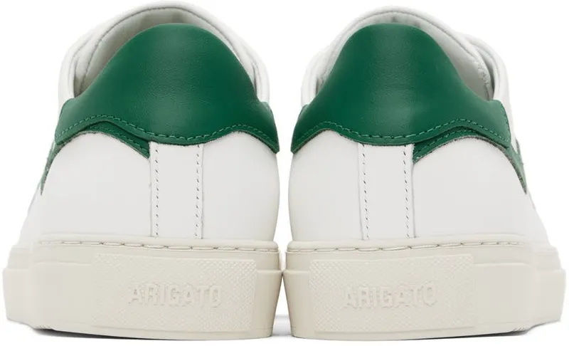 Axel Arigato White & Green Clean 90 Stripe Bee Bird Sneakers (F0518001)