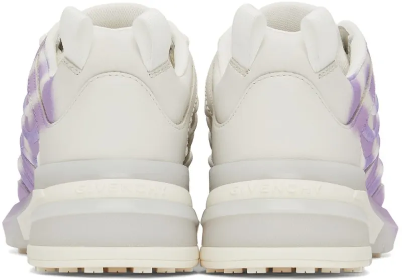 Givenchy White & Purple Chito Edition GIV 1 Sneakers (BE001ME1CA107)