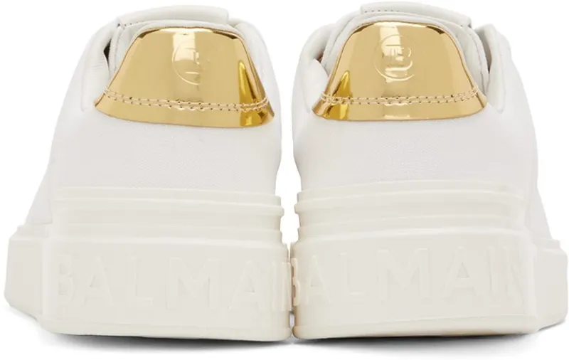 Balmain White B Court Sneakers (XN0VI690TCSO)
