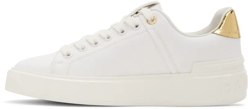 Balmain White B Court Sneakers (XN0VI690TCSO)
