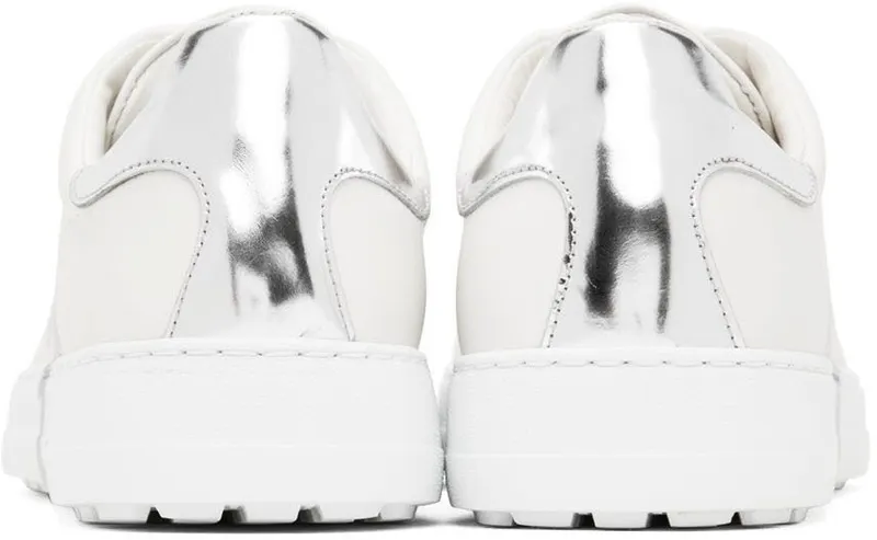 Salvatore Ferragamo White Gancini Sneakers (747634 020489007)