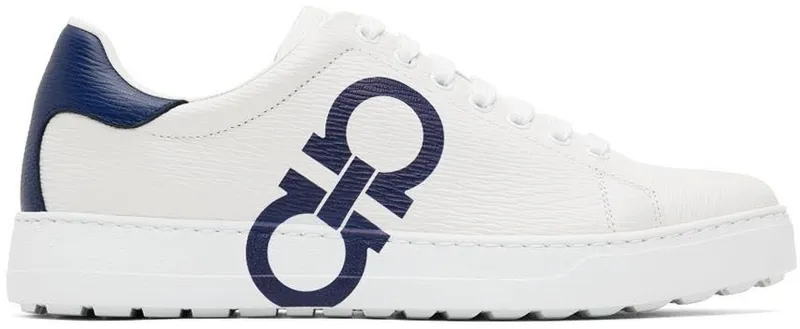 Salvatore Ferragamo White Gancini Sneakers (753086 020489009)