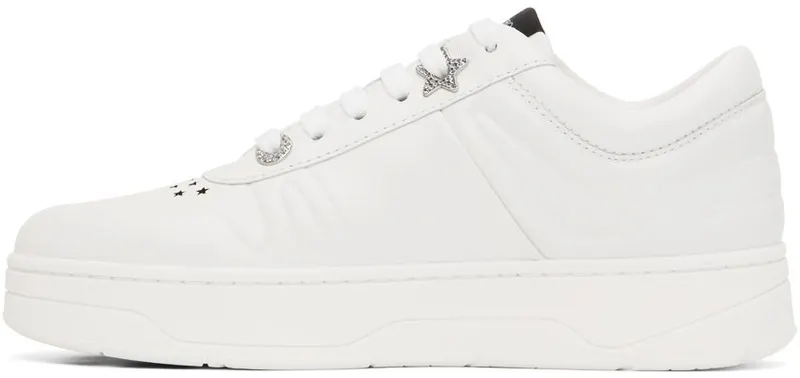Jimmy Choo White Hawaii/F Sneakers (HAWAII/F CLF)