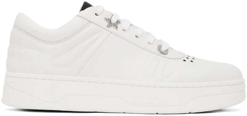 Jimmy Choo White Hawaii/F Sneakers (HAWAII/F CLF)